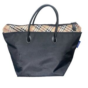 Authentic Vintage Burberry Blue Label Black Tote